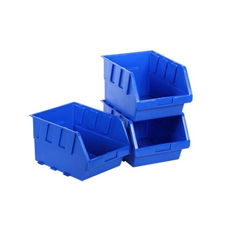 StorageTek - Bac en Plastique Empilable 05 mm x 162 mm x 76 mm (4,1 po x 6,4 po x 3 po), Bleu - Simple Boutique