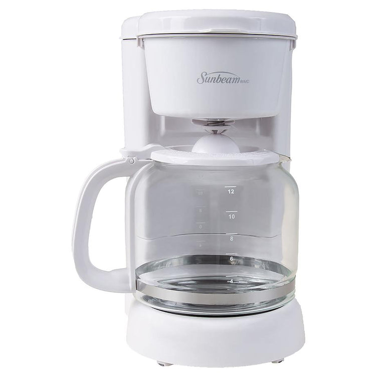 Sunbeam - Cafetière Brew Me avec une Capacité de 12 Tasses, Blanc - Simple Boutique