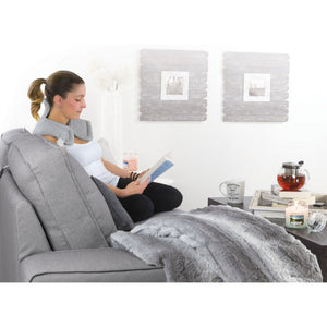 Sunbeam - Coussin Chauffant Anti-Tension, 6 Réglages de Chaleur, Gris - Simple Boutique