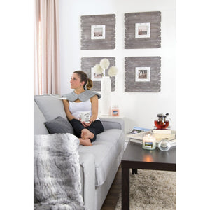 Sunbeam - Coussin Chauffant Anti-Tension, 6 Réglages de Chaleur, Gris - Simple Boutique