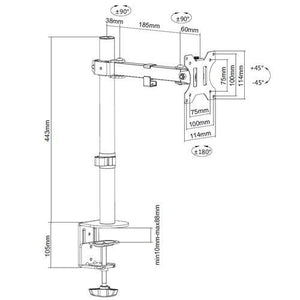 Support De Bureau 1 Bras Articulé Pour TV / Moniteur 13" À 32" - Simple Boutique