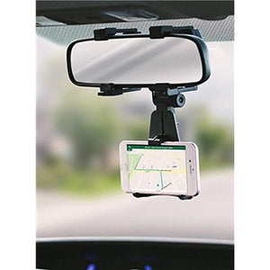 Support De Voiture Pour Téléphone Cellulaire - Installation Sur Rétroviseur - Noir - Simple Boutique