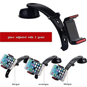 Support De Voiture Pour Téléphone Cellulaire Universel 3 En 1 Pour Ventilation / Support Magnétique / Support Tableau De Bord - Noir - Simple Boutique