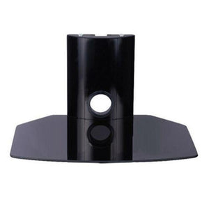 Support Mural 1 tablette verre trempé noir et montant noir XL - Simple Boutique