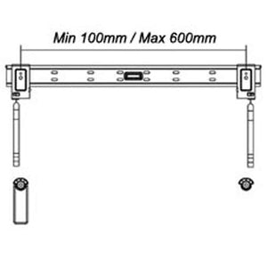Support Mural Ultra-Mince fixe pour écrans LED 32 à 60 po - Simple Boutique