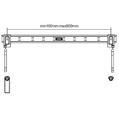 Support Mural Ultra-Mince fixe pour écrans LED 42 à 70 po - Simple Boutique