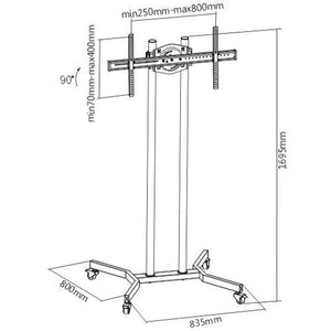 Support TV portatif sur roulettes LED PLASMA LCD 37" à 70" - DÉMO - Simple Boutique