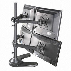 Support de bureau 4 bras articulés avec base 4 Moniteurs 13-24po - Simple Boutique