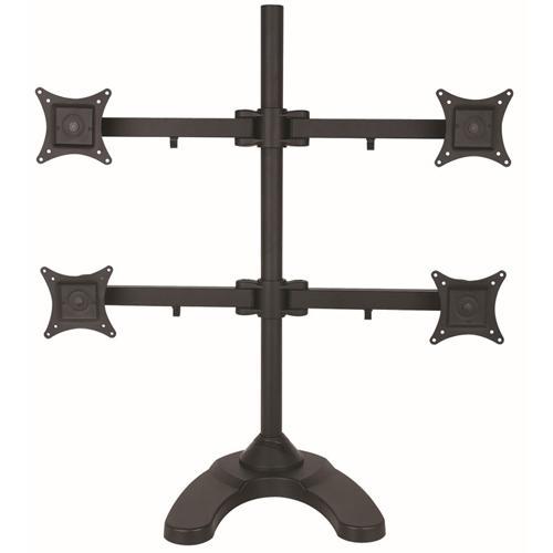 Support de bureau 4 bras articulés avec base 4 Moniteurs 13-24po - Simple Boutique