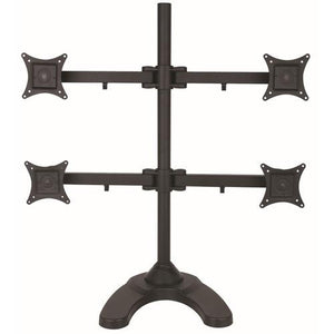 Support de bureau 4 bras articulés avec base 4 Moniteurs 13-24po - Simple Boutique