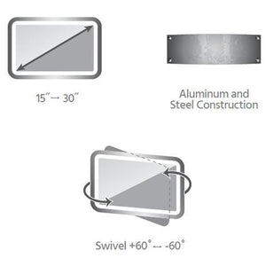 Support de bureau articulé avec base pour 3 Moniteurs de 15" à 30" - Simple Boutique