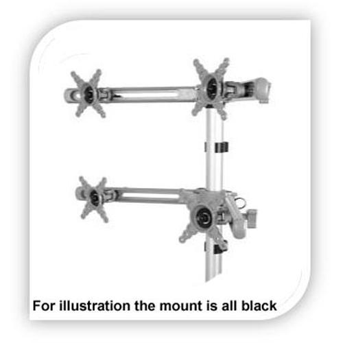 Support de bureau articulé pour 4 moniteurs 10 - 24 po - Simple Boutique