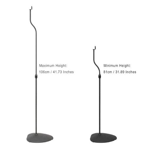 Support de haut-parleurs pieds extensibles 31.8-41.7" noir paire - Simple Boutique