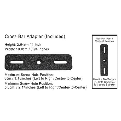 Support de haut-parleurs pieds extensibles 31.8-41.7" noir paire - Simple Boutique