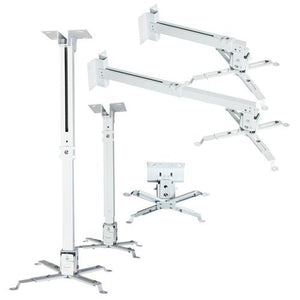 Support pour projecteur extensible mur / plafond Blanc max44lbs - Simple Boutique
