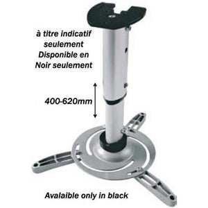 Support pour projecteur extensible pour plafond noir max 33lbs - Simple Boutique