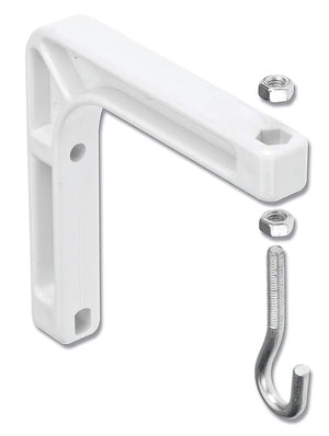 Supports Muraux Pour Toile De Projection (Paire) 6" Blanc - Simple Boutique