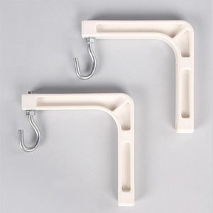 Supports Muraux Pour Toile De Projection (Paire) 6" Blanc - Simple Boutique