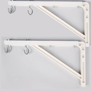 Supports Muraux Pour Toile De Projection extensibles (Paire) 10" à 24" Blanc - Simple Boutique
