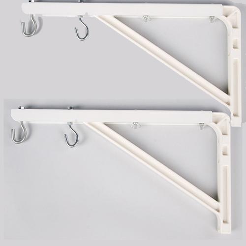 Supports Muraux Pour Toile De Projection extensibles (Paire) 10" à 24" Blanc - Simple Boutique