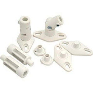 Supports haut-parleurs satellite articulé kit de 5 Blanc - Simple Boutique
