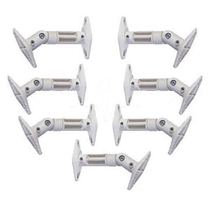 Supports haut-parleurs satellite articulé kit de 7 Blanc - Simple Boutique