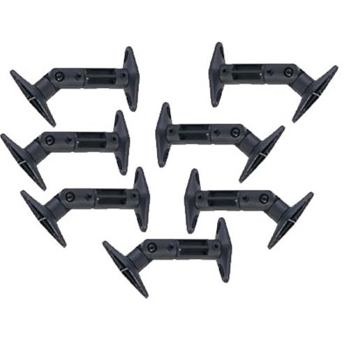 Supports haut-parleurs satellite articulé kit de 7 Noir - Simple Boutique
