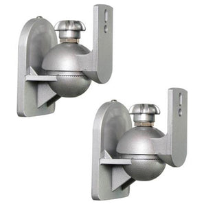 Supports haut-parleurs satellite articulés argent (Paire) - Simple Boutique