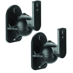 Supports haut-parleurs satellite articulés noir (Paire) - Simple Boutique
