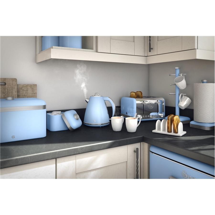 Swan Boite de Rangement à pain Retro Bleu - Simple Boutique