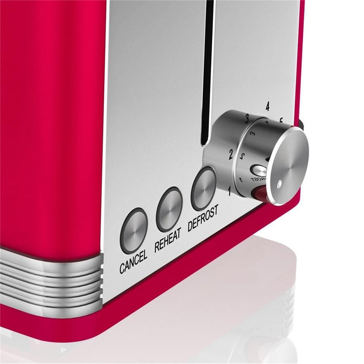 Swan Grille-Pain 2 Tranches Rétro Rouge - Simple Boutique