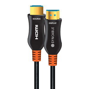 SynCable Câble HDMI 2.0 Optique Actif AOC 4K 60 Hz 18 Gbit/s cULus FT4 15m - Simple Boutique