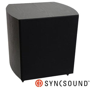 SyncSound Caisson De Graves Haute Performance Amplifié 12 Pouces 150W Noir SS-SUB-12P - Simple Boutique
