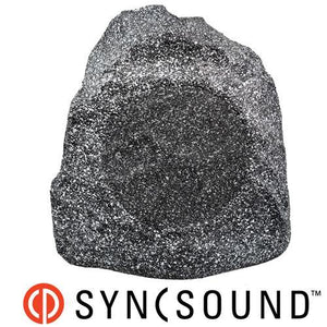 SyncSound SS-ROCK8-2GY 1 Haut-Parleur Extérieur Roche 8" Pour Jardin Et Patio Gris 100W - Simple Boutique
