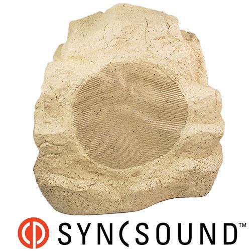 SyncSound SS-ROCK8-2SS 1 Haut-Parleur Extérieur Roche 8" Pour Jardin Et Patio Sable 100W - Simple Boutique