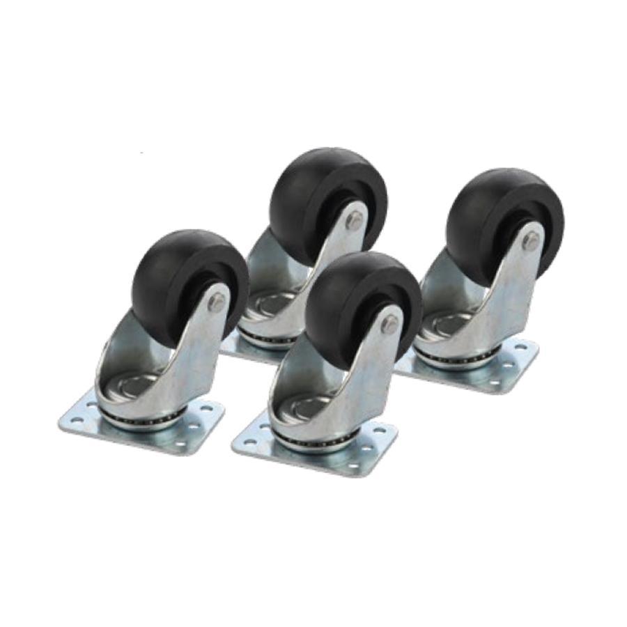 SyncSystem SSYS-CASTERS Roulettes 2 '' pour Armoires AV / Cabinet de Serveur, Noir - Simple Boutique