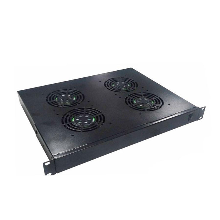 SyncSystem SSYS-CF-04-1U Ventilateur pour Racks / 4 Ventilateurs 1U, Noir - Simple Boutique