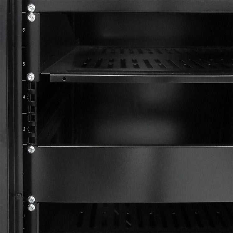 SyncSystem SSYS-RACK-21, Cabinet de Serveur 21U avec Porte Avant Vitrée, Noir - Simple Boutique