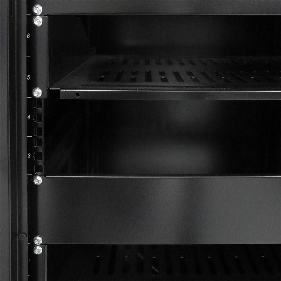 SyncSystem SSYS-RACK-21, Cabinet de Serveur 21U avec Porte Avant Vitrée, Noir - Simple Boutique