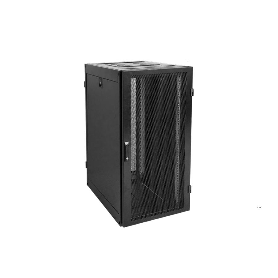 SyncSystem SSYS-RACK-24-SV Cabinet de Serveur 24U avec Porte Grillagée, Entièrement Assemblé, Noir - Simple Boutique