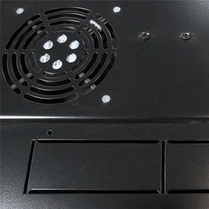 SyncSystem SSYS-RACK-27 Cabinet de Serveur / Rack AV 27U Avec Porte en Verre, Noir - Simple Boutique