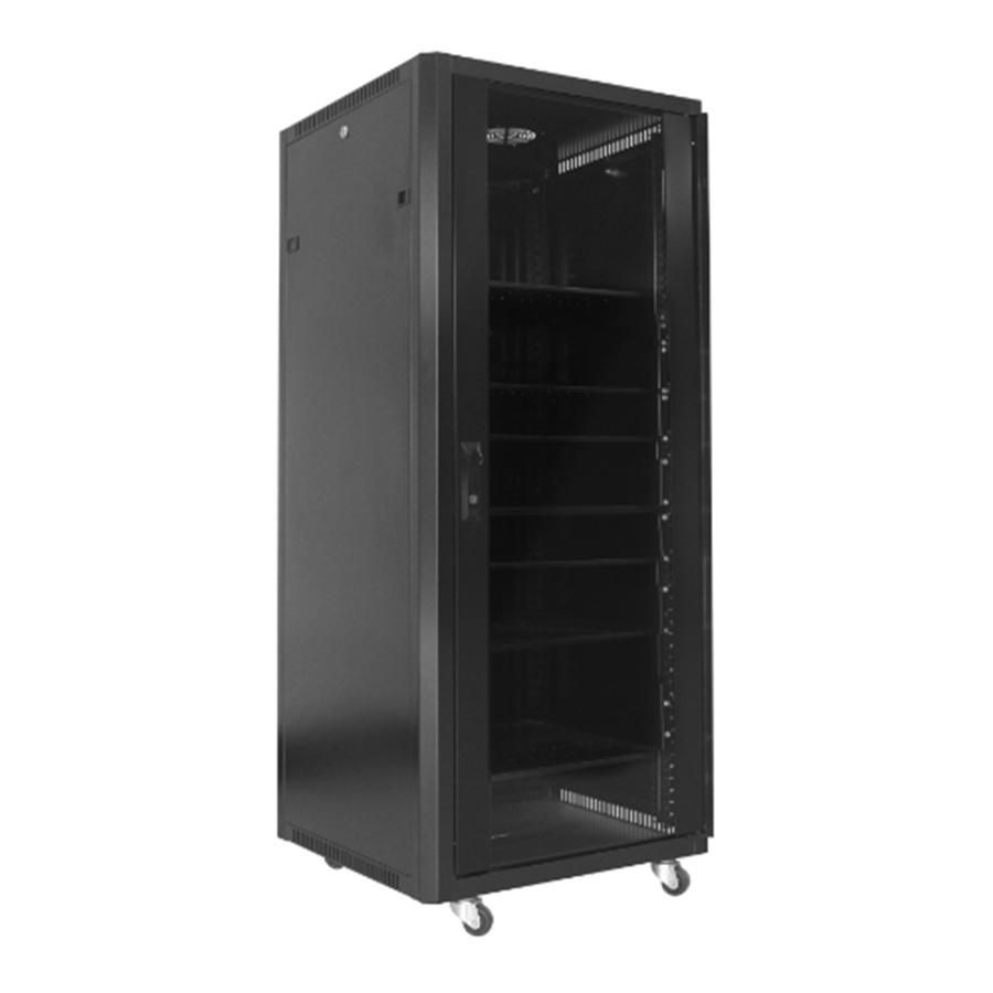 SyncSystem SSYS-RACK-36, Cabinet de Serveur / Rack AV 36U Avec Porte en Verre, Noir - Simple Boutique