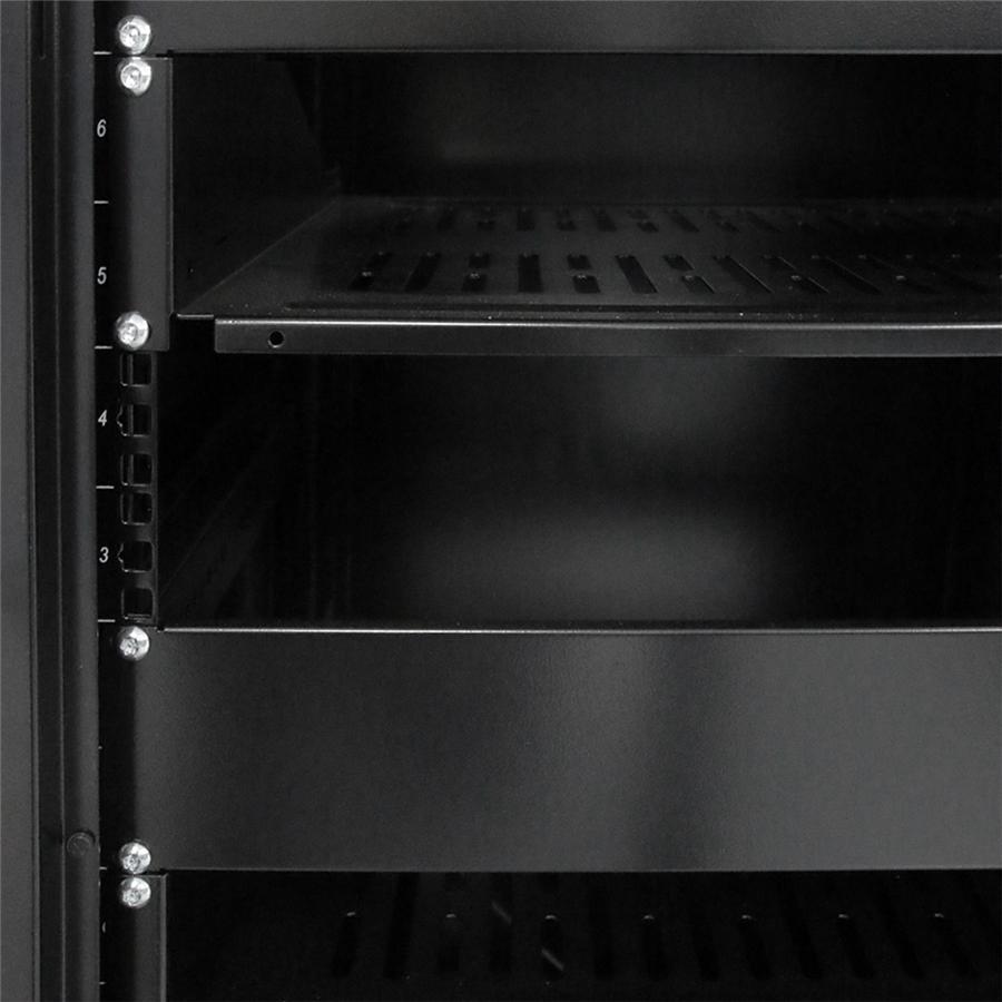 SyncSystem SSYS-RACK-42 Cabinet de Serveur / Rack AV 42U avec Porte en Verre, Noir - Simple Boutique