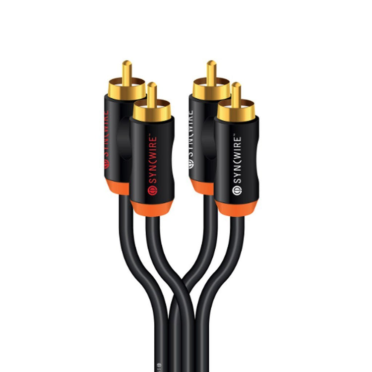 SyncWire Audio Cable 2X RCA Mâle/Mâle Avec Connecteurs Métal 10m - Simple Boutique