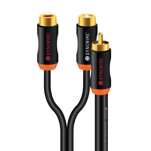 Syncwire Adaptateur RCA Y 1X RCA Mâle À 2X RCA Femelle 1 Mètre - Simple Boutique