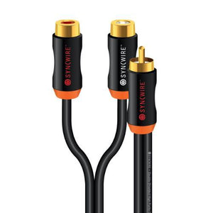 Syncwire Adaptateur RCA Y 1X RCA Mâle À 2X RCA Femelle 1 Mètre - Simple Boutique
