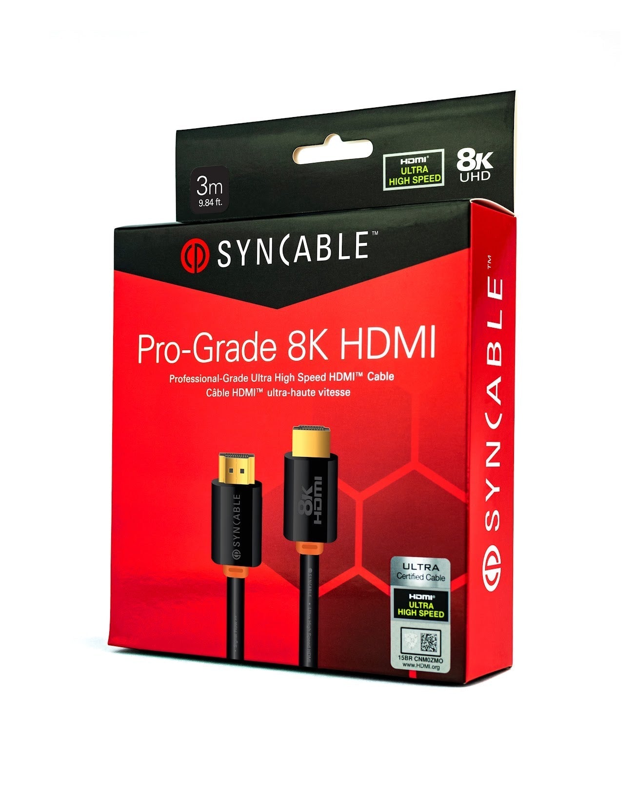 Syncwire - Câble HDMI Ultra Rapide V2.1, 8K, 60Hz, 48Gbps, UHD, HDR, Longeur de 3M - Simple Boutique