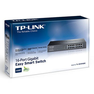 TP-LINK 16-PORT GIGABIT EASY SMART SWITCH TL-SG1016DE - Simple Boutique