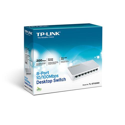 TP-Link Switch de bureau 8 ports 10/100 Mbps TL-SF1008D - Simple Boutique