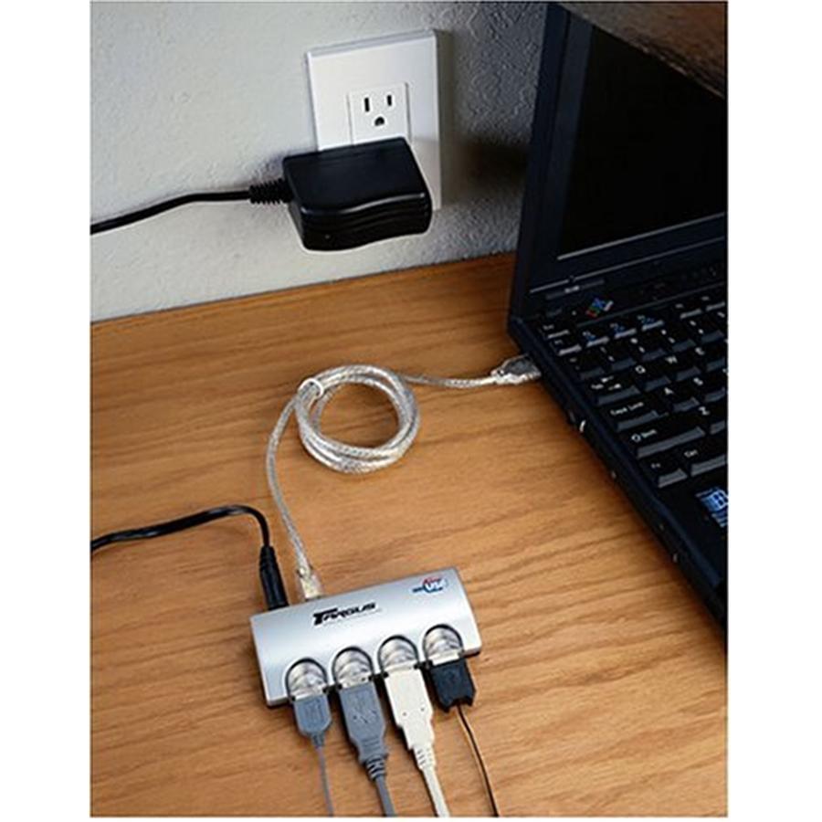 Targus Hub USB 2.0 4 Ports Haute Vitesse Gris - Simple Boutique